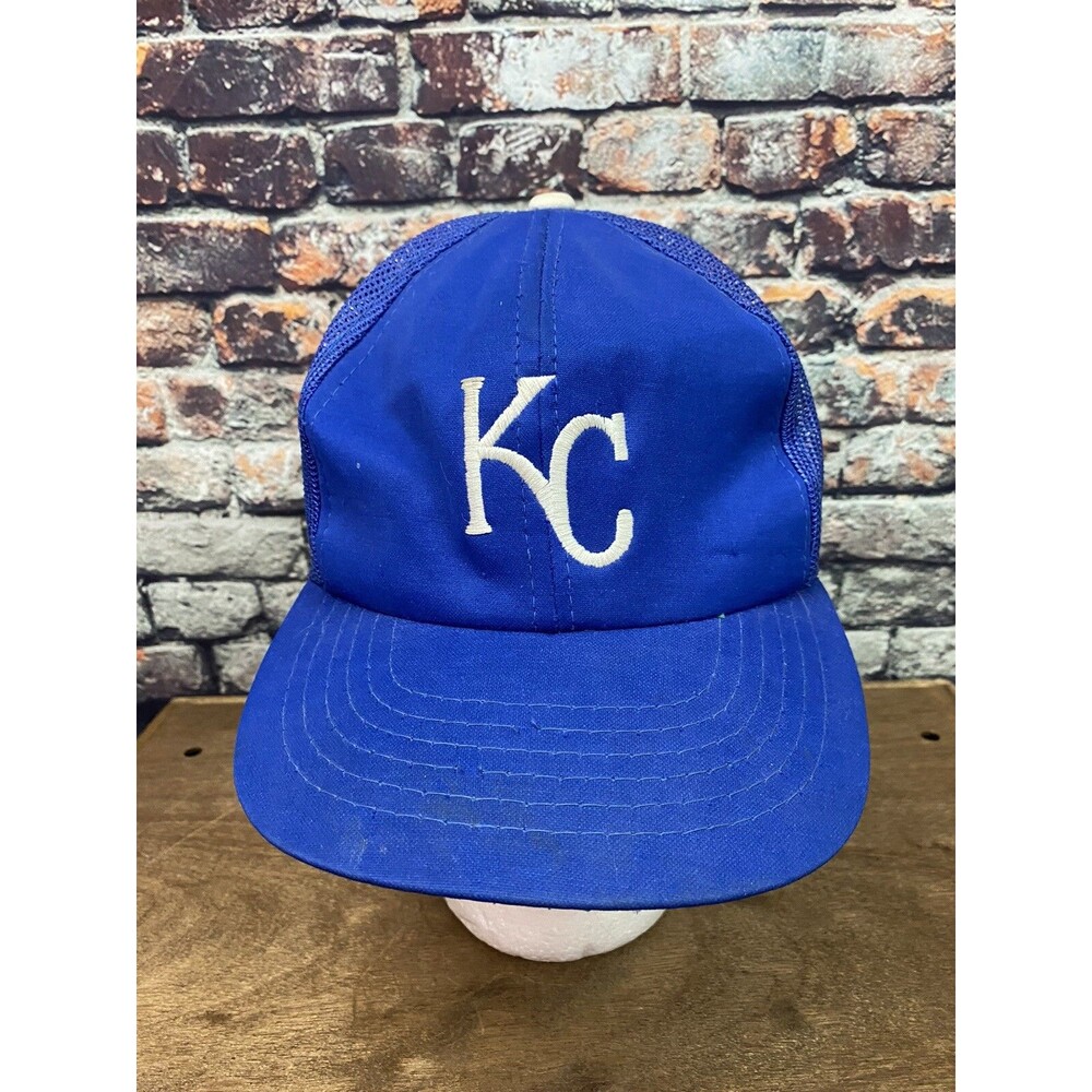Kansas City Royals Mesh Snapback Trucker YA Baseball Cap Hat Youngan Vintage
